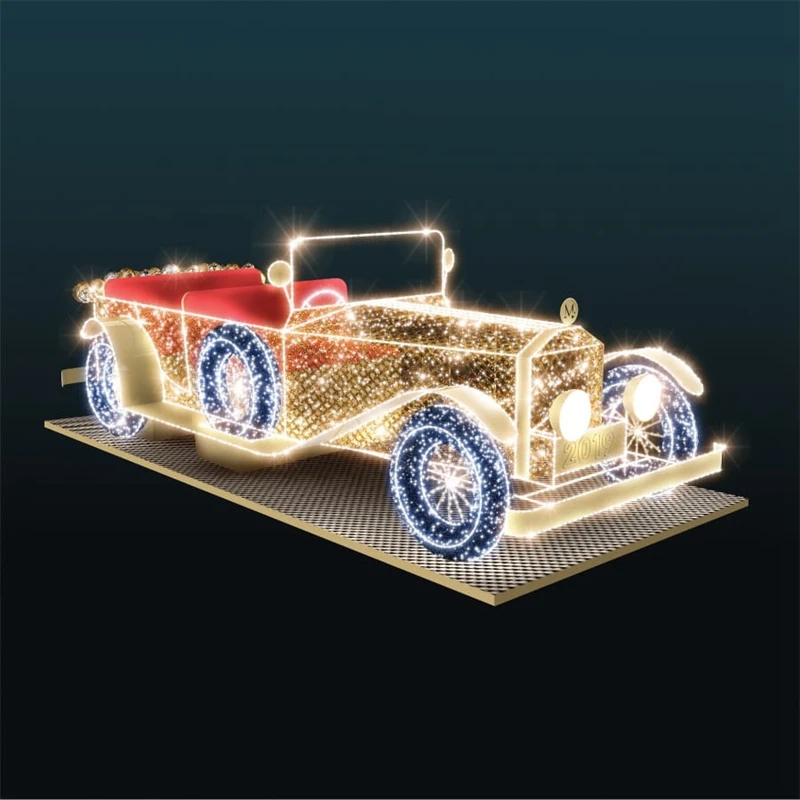 3d Led bus Led car christmas lights motif
