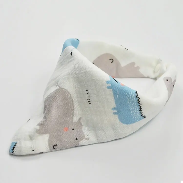 
Triangle waterproof Infant Baby Girl Boy cartoon Bib muslin Dribble Saliva Cotton Feeding Kid Cloths Towel Toddler Burp Bibs for 