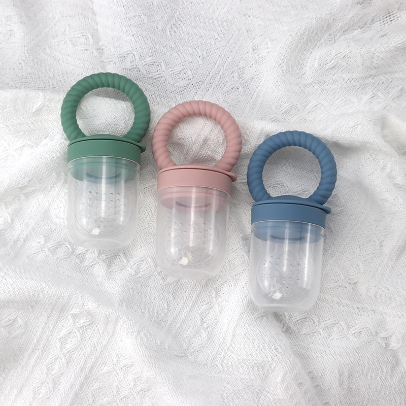 Food Grade BPA-Free Baby Fruit Food Feeder Pacifier Infant Fruit Teething Teether Toy for 3-24 Months