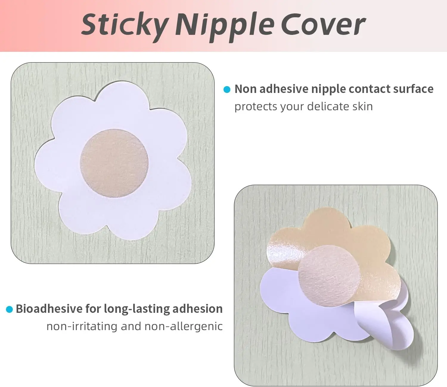 Disposable Nipple Covers Invisible Self-Adhesive Nipple Pasties