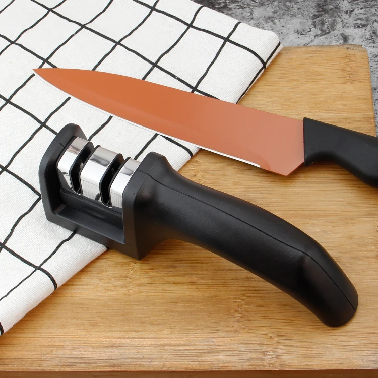Wholesales Knife Sharpener 2 Slots Scissor Sharpening Knife Sharpener Professional