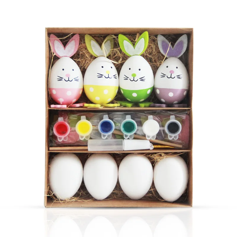 
Factory DIY Easter Egg Cute Chick Bunny Decoration for party decoration holiday gifts 
