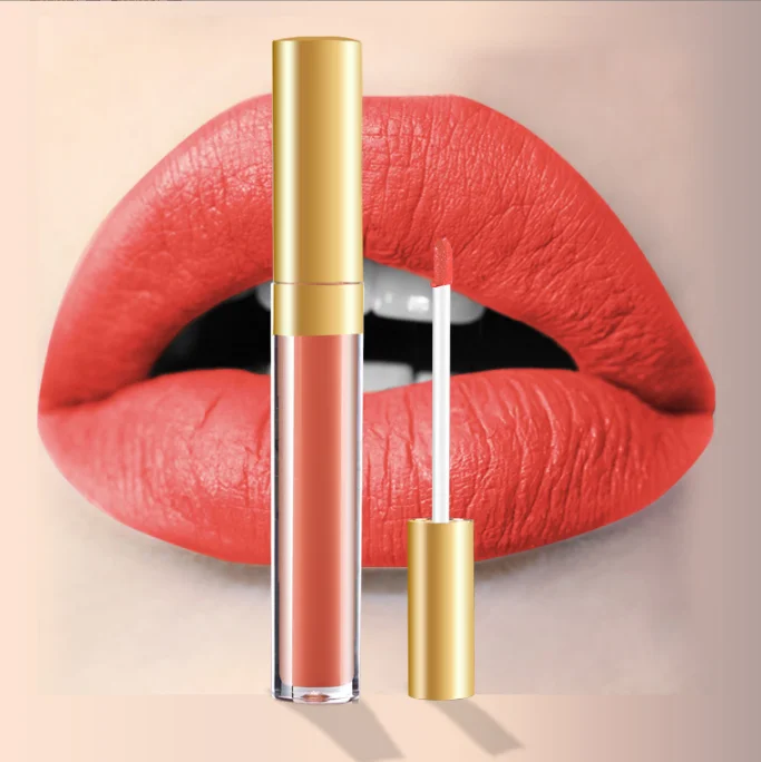 Водостойкий глянцевый блеск для губ от частного бренда, блеск для губ, веганский Матовый жидкий блеск для губ