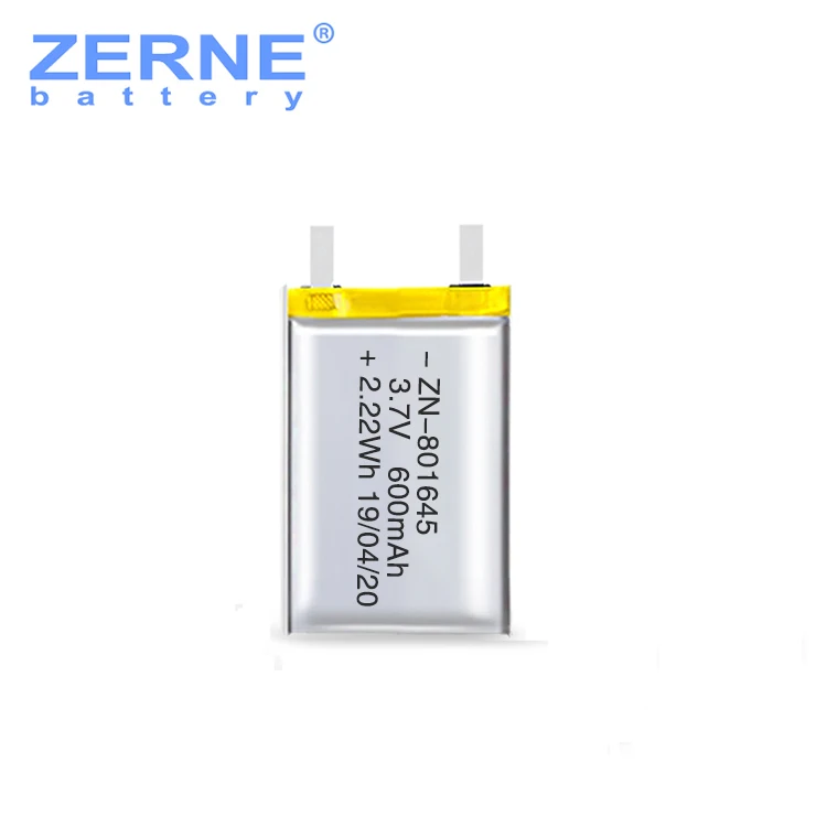 Custom Rechargeable 3.7V 600Mah 190Mah 1900Mah 1950Mah 2100Mah Li-Polymer Li Lithium Polymer Lipo Battery Cell