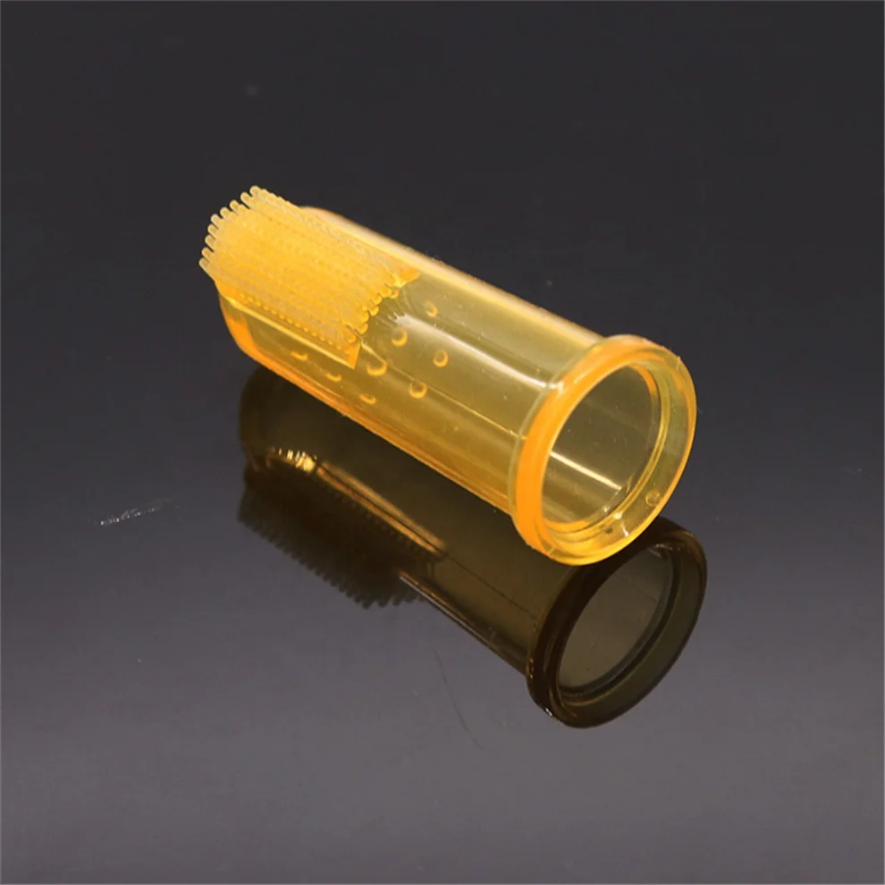 
Hot Sale 100% Eco-friendly Silicone Baby Finger Toothbrush 