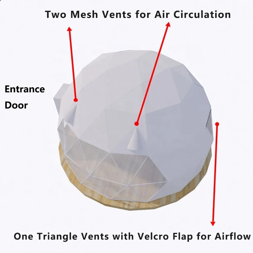 2024 luxury hotel tent outdoor waterproof glamping geodesic dome igloo prefab house for sale