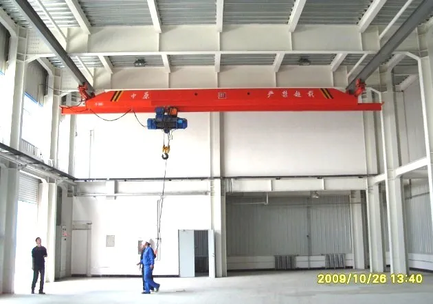 Food & Beverage Shops electric under slung remote control single girder overhead bridge crane