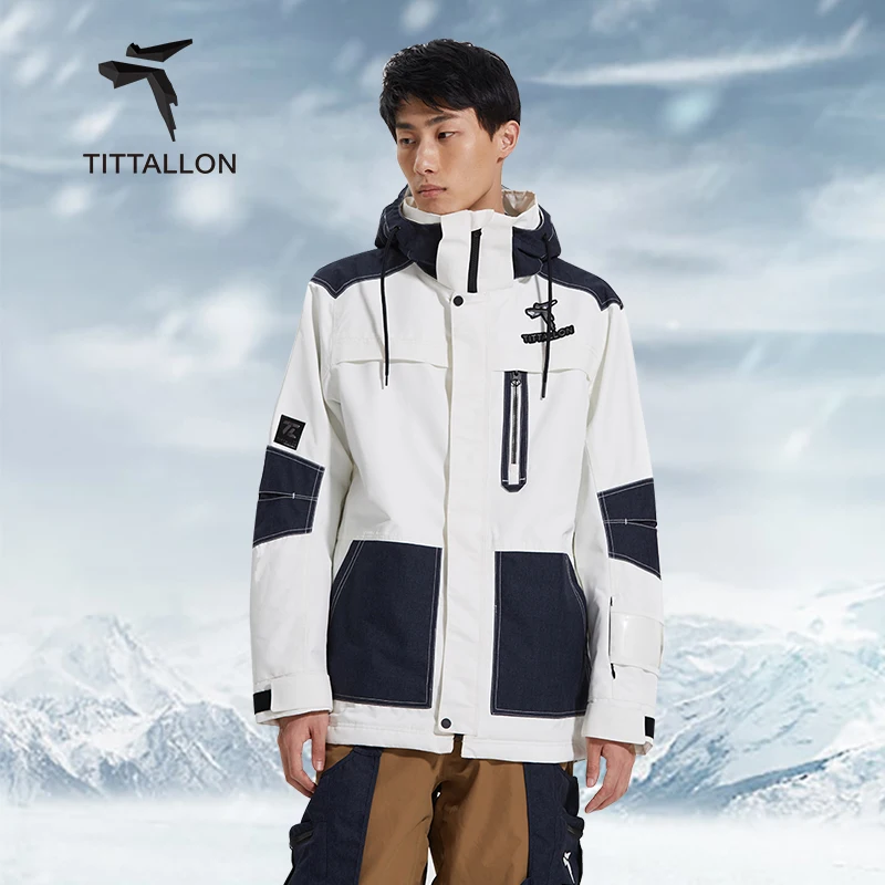 Trends 2024 Winter Sports Breathable Warm Snow Fleece Waterproof Snowboarding Ski Jackets Men coats