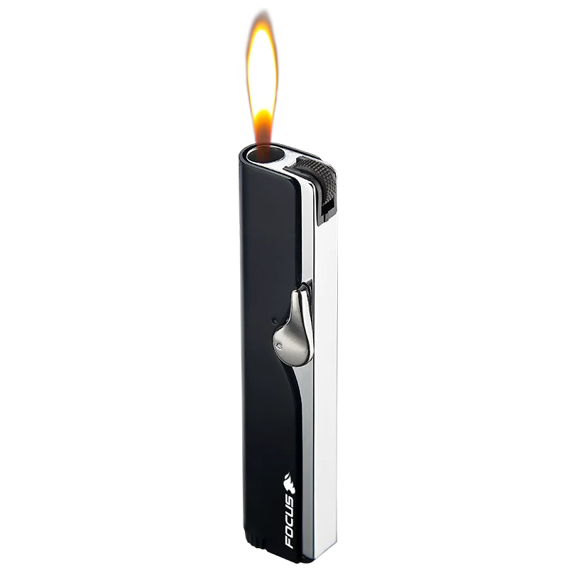 F101 manufacturers wholesale recirculable inflatable jet flame lighter blue flame metal shell advertising customize type