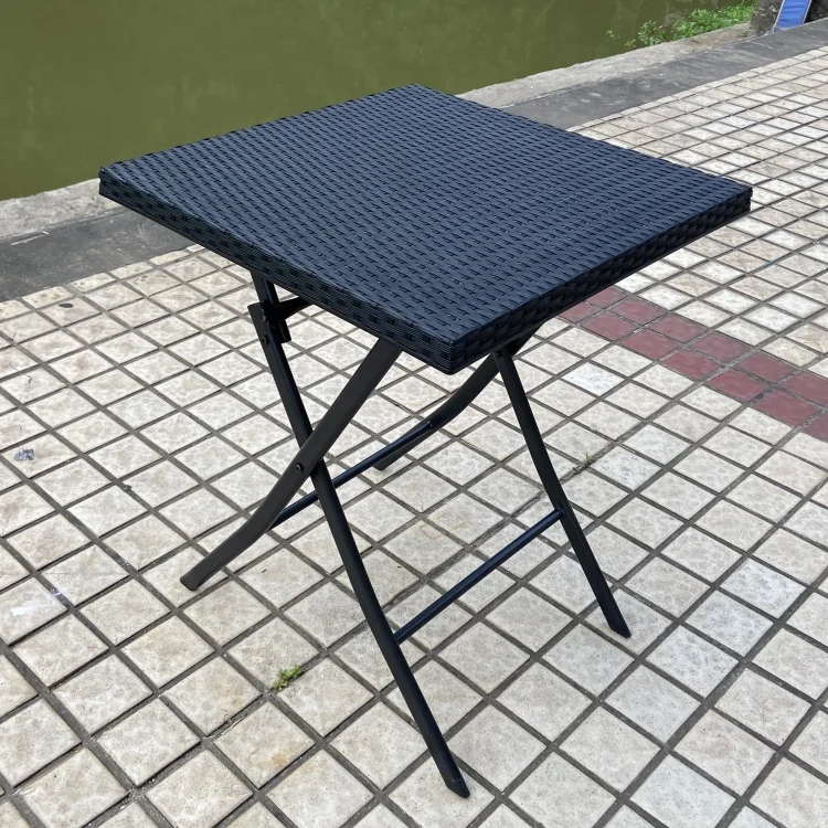 Patio Outdoor Modern Metal Plastic Portable Camping Foldable Bistro Table