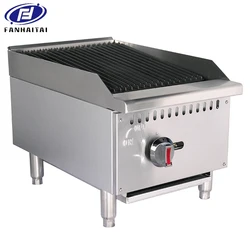 ETL Certificate  Commercial Kitchen Equipment Restaurant countertop briquette barbecue Gas Charbroiler  Grill