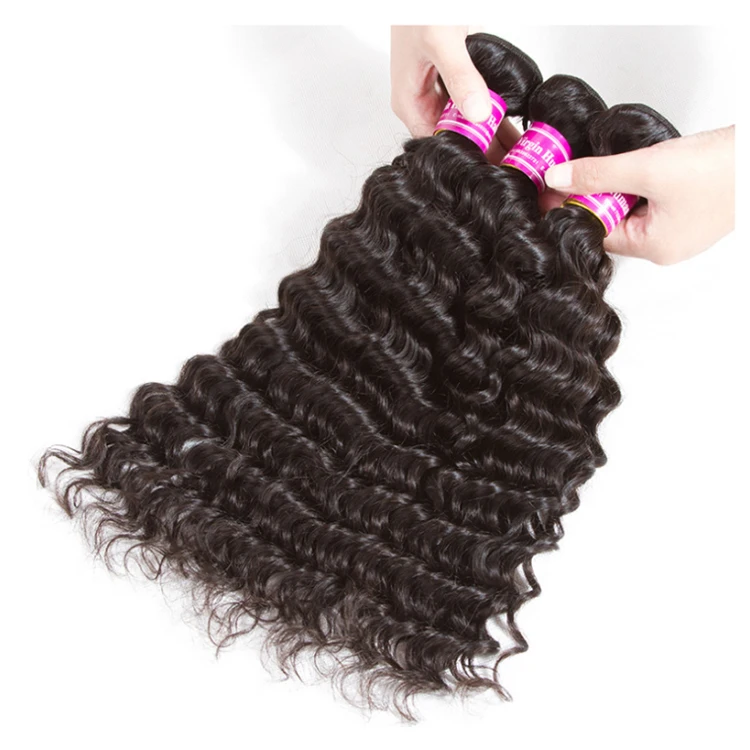 High Quality Unprocessed Cuticle Remy Aligned Keratin Hair Extensions Full Thick Bottom White Deep Wave Weaving Wholesale Human