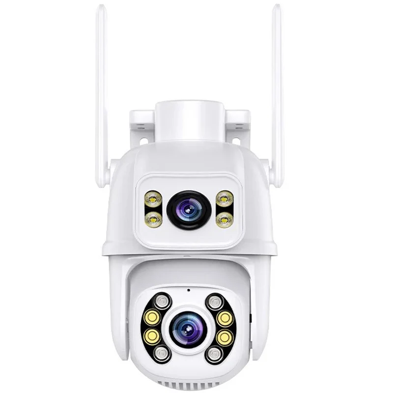 iCSee 6MP IP PTZ Dome Wireless Home Security Camera Night Vision Dual Screen Cloud AI Auto Tracking Alert Alexa Inform Push NVR