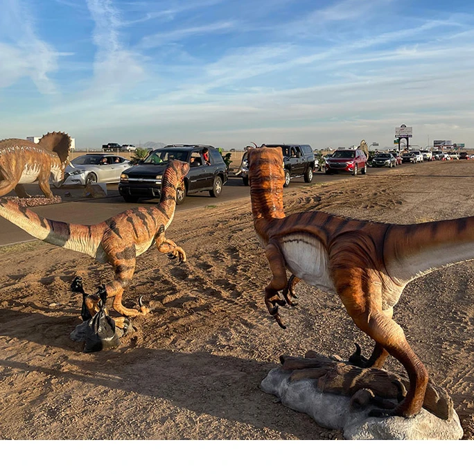 Customizable Real Lifelike Realistic Adult Hidden Leg Animatronic Velociraptor Dinosaur Costume for Amusement Park Sale