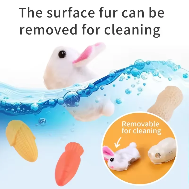 Automatic Electric Running Realistic Interactive Mouse Toy with Feather Tail & Furry Body Pet Movement Cat Toy