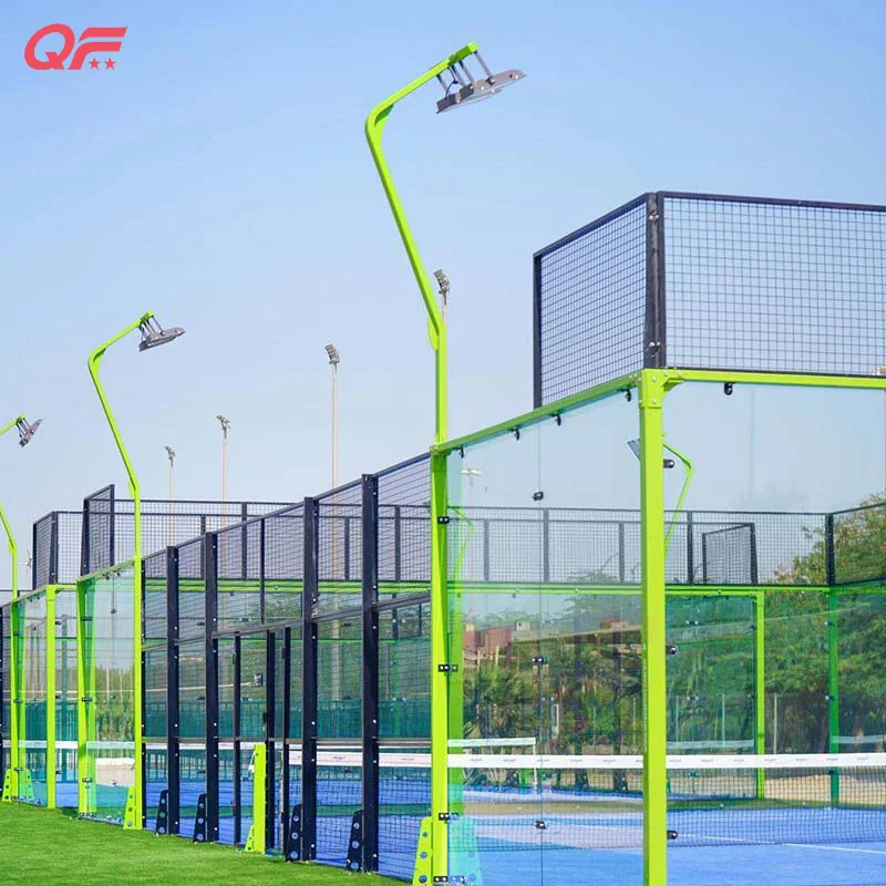 2022 Good Quality Custom Color Portable Paddle Tennis Panoramic Padel Court for Sale