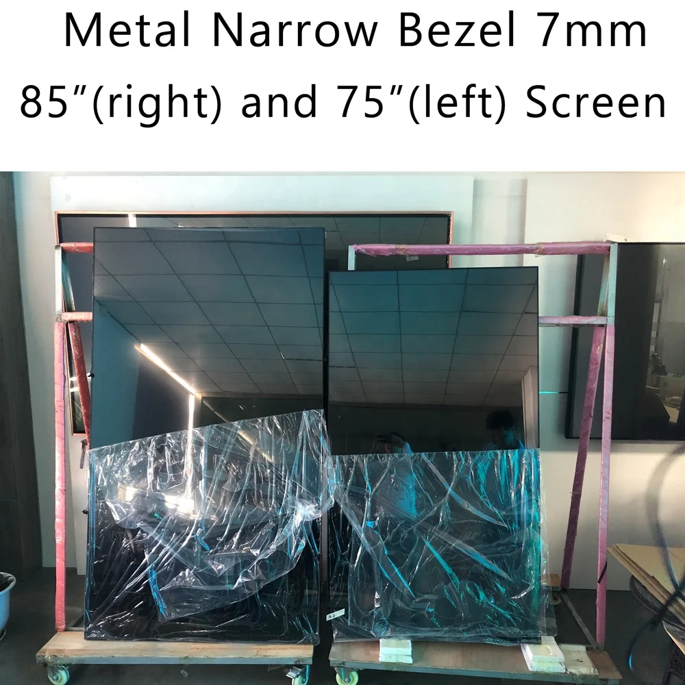 Фабричный противоударный 85-дюймовый ЖК-экран для рекламы для торгового центра, с защитой от царапин, настенный ЖК-видеостена с бронированным стеклом