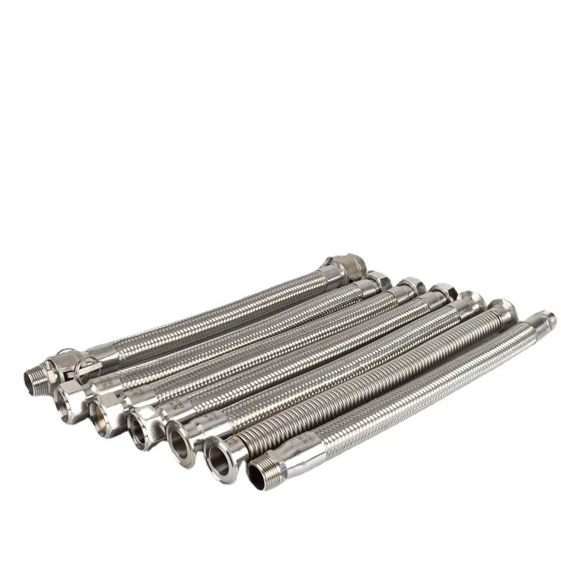 High Pressure flexible metal hose and temperature resistance Stainless Steel Flexible Hose DN15/25/20/32/40