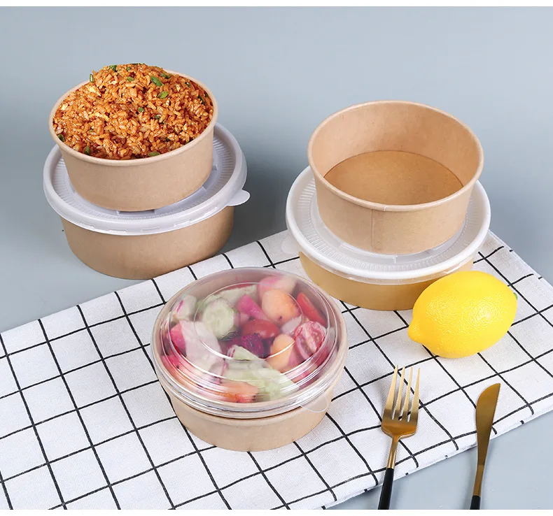 Disposable ready to ship takeout food grade water oil proof food box with logo