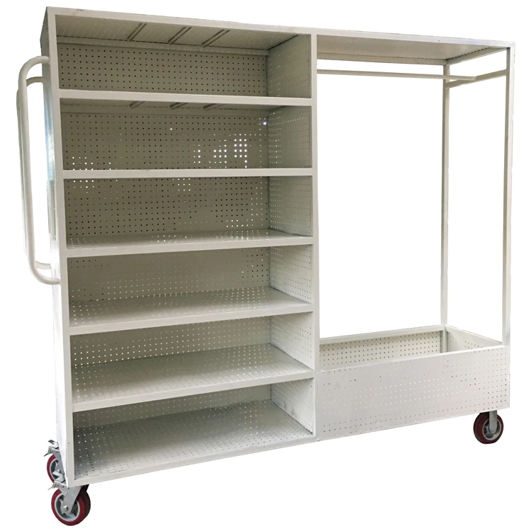  Металлический ящик для хранения полки шкафа с колесами крепкая сталь Heavy Duty 6 ярус слои стеллаж выставки товаров колесиками склад гараж