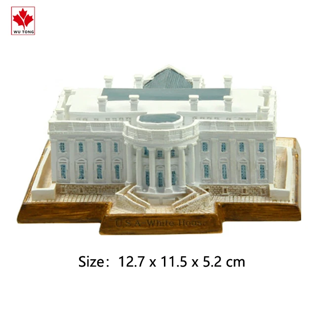 Famous Marked Model White House Building Souvenir Miniature Statue