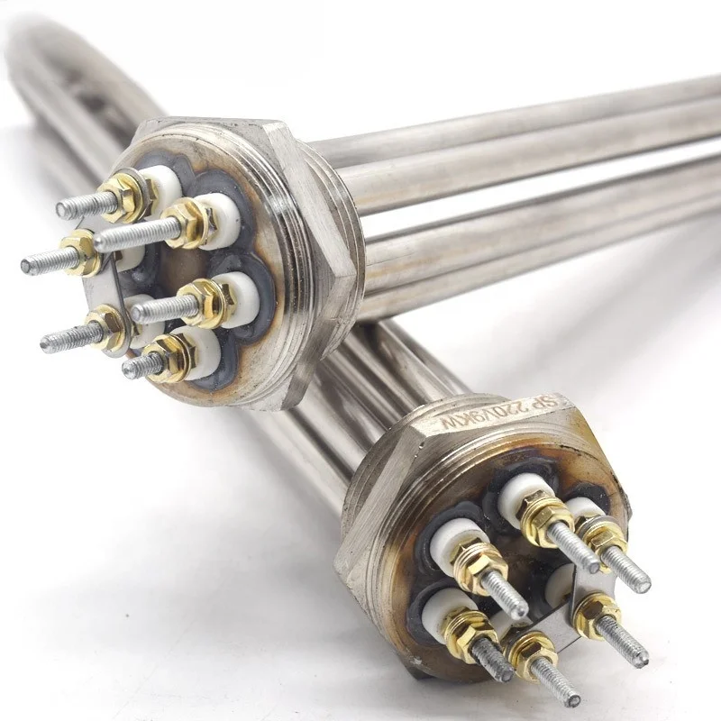 Solar heating pipe for water tank304 DN40Boiler heat conduction oil high-power heating pipe air energy one and a half inches