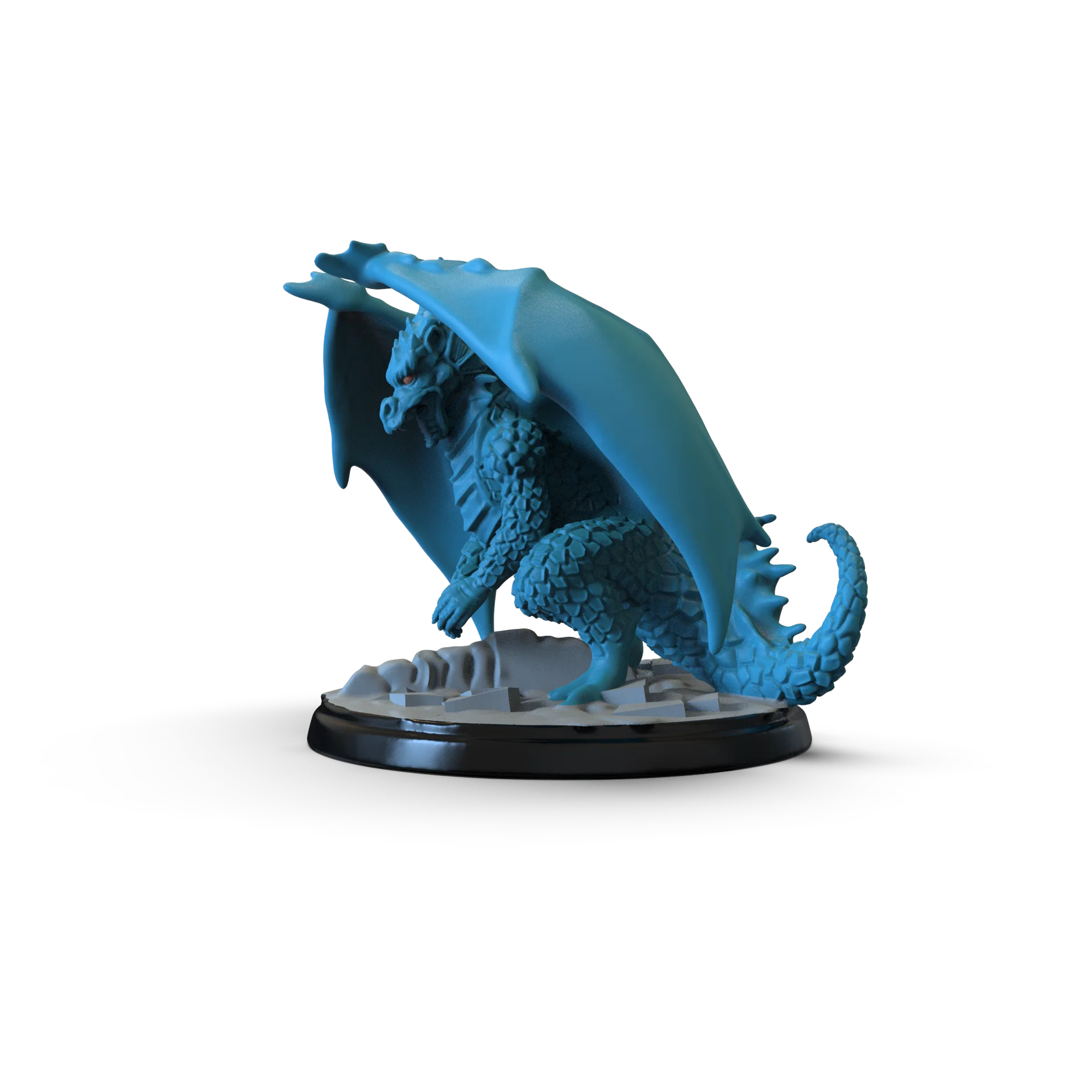 Wholesale New Design dragon statue home decor decorative custom figurine resin blue western dragon figurines