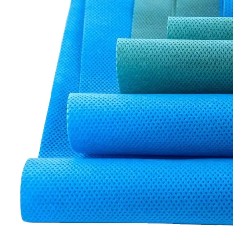 SMMS blue color medical nonowoven fabric PP/PET Spunbond non woven fabric roll