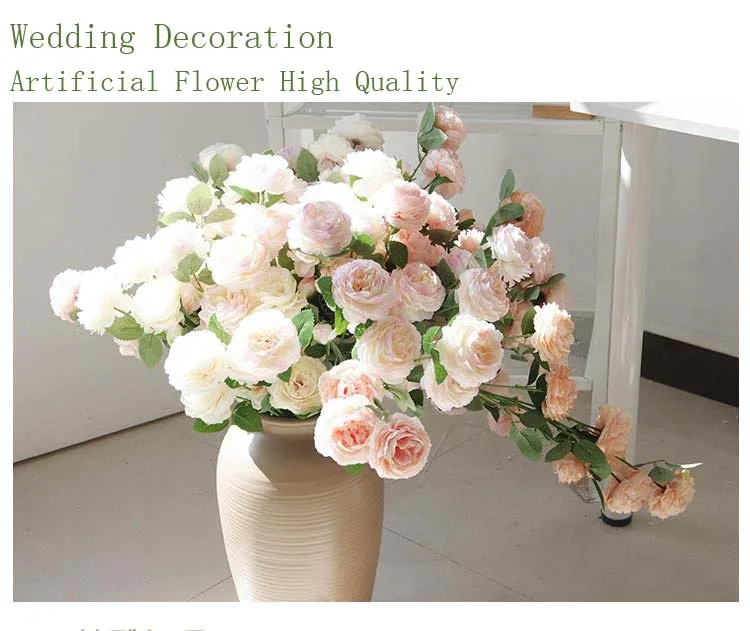 Manufacturer roses bouquet real touch artificial flower silk flowers for Home bridal wedding party festival