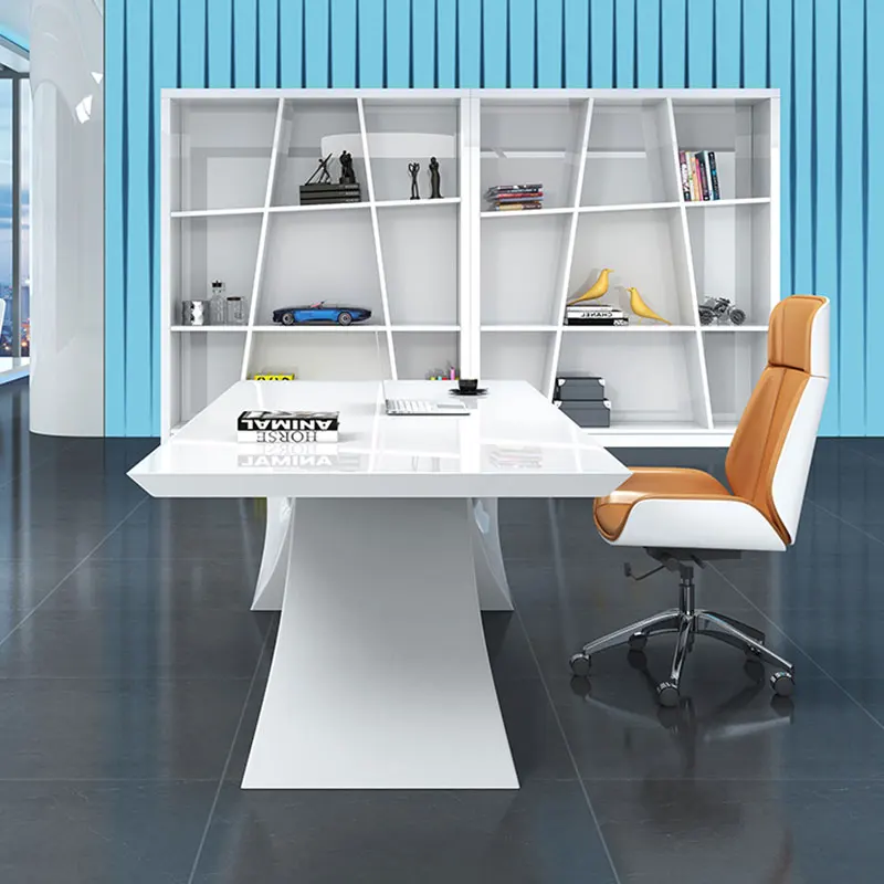 Simple Paint Boos Desk President Computer Table Modern Executive Desk And Chair Manager Office Table