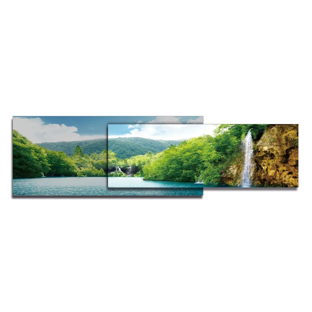 High Quality Aluminium Hanging Frame Wall Prints Landscape Frameless Acrylic Painting Canvas Art for Living Room