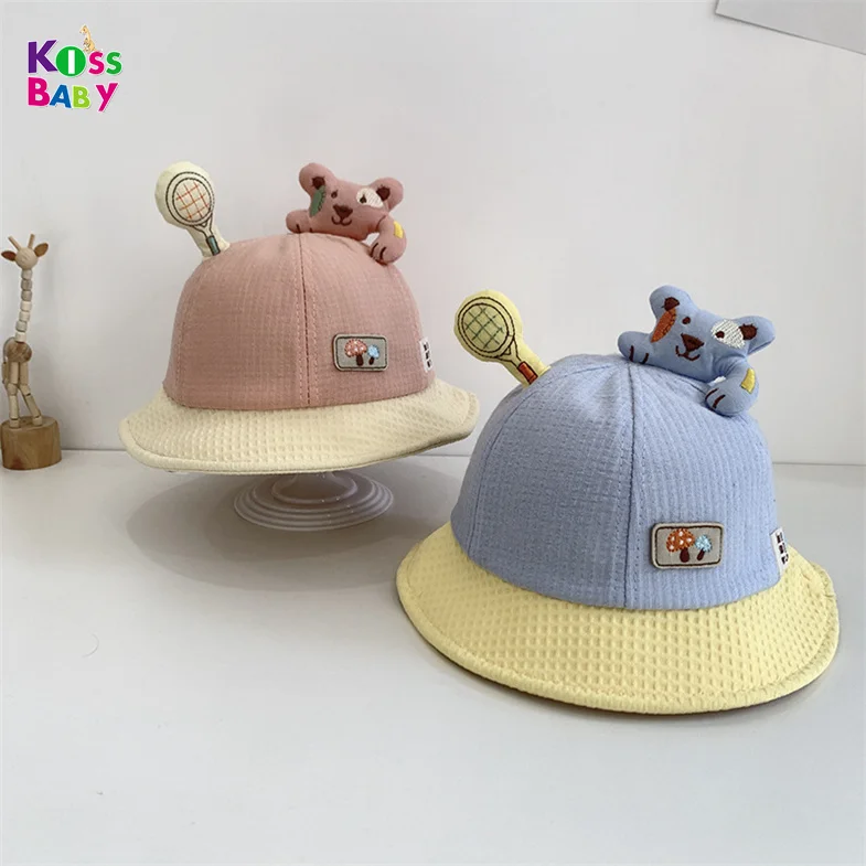 Boys Hat Toddler Sun Hat Kids Breathable Bucket Sun Protection Cotton hat