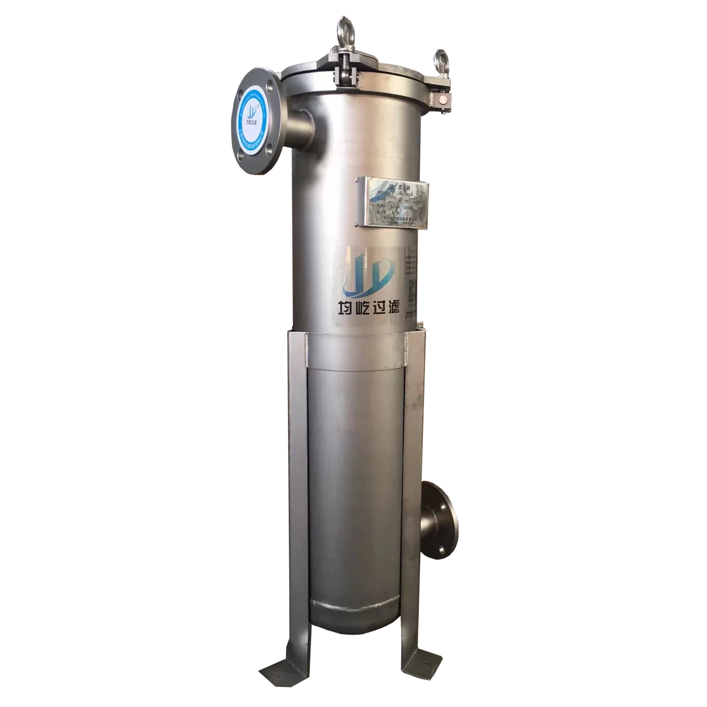 304/316L Single Bag Filter For Painting Edible Oils Machining Industry