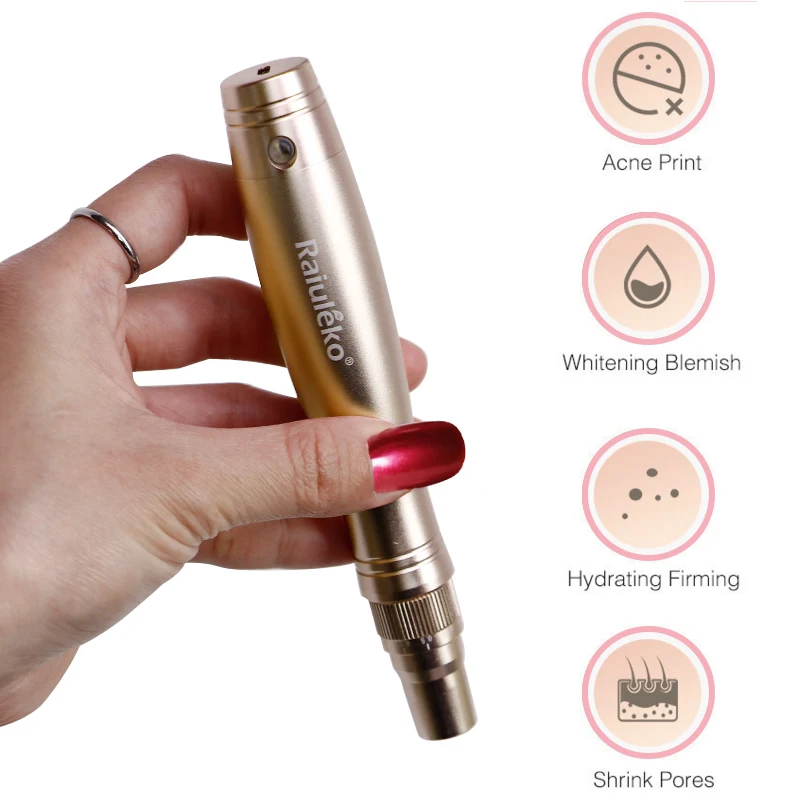 Профессиональная ручка с микроиглами Derma Pen беспроводная уход