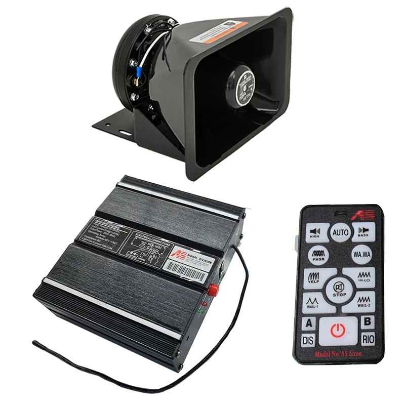As7100e Led Flashing Cop ambulance siren speaker 12v 24v Alarm controle sirene