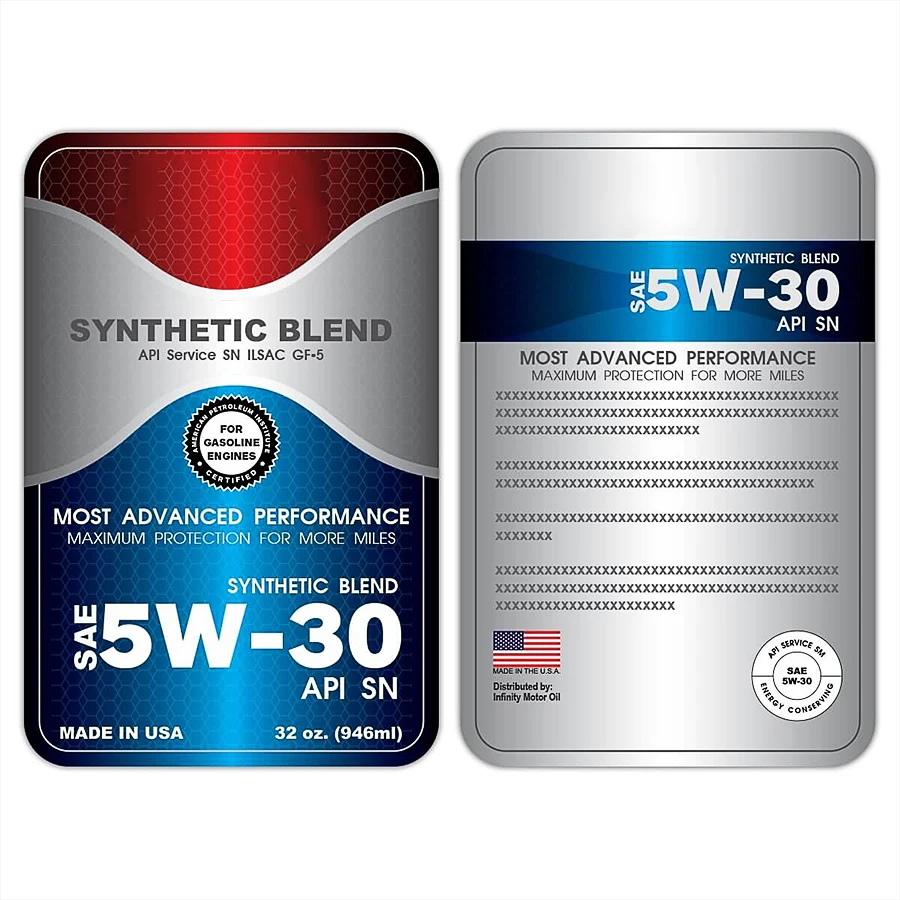Custom High Quality Motor Oil Stickers - Tailored Printing & Labels for Engine Maintenance