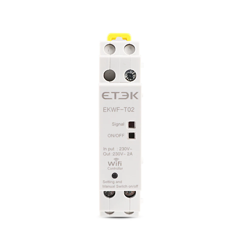 ETEK Bluetooth connection modular contactor AC 220v 2 pole Control by TUYA APP wifi magnetic 2P 40A smart electric contactors