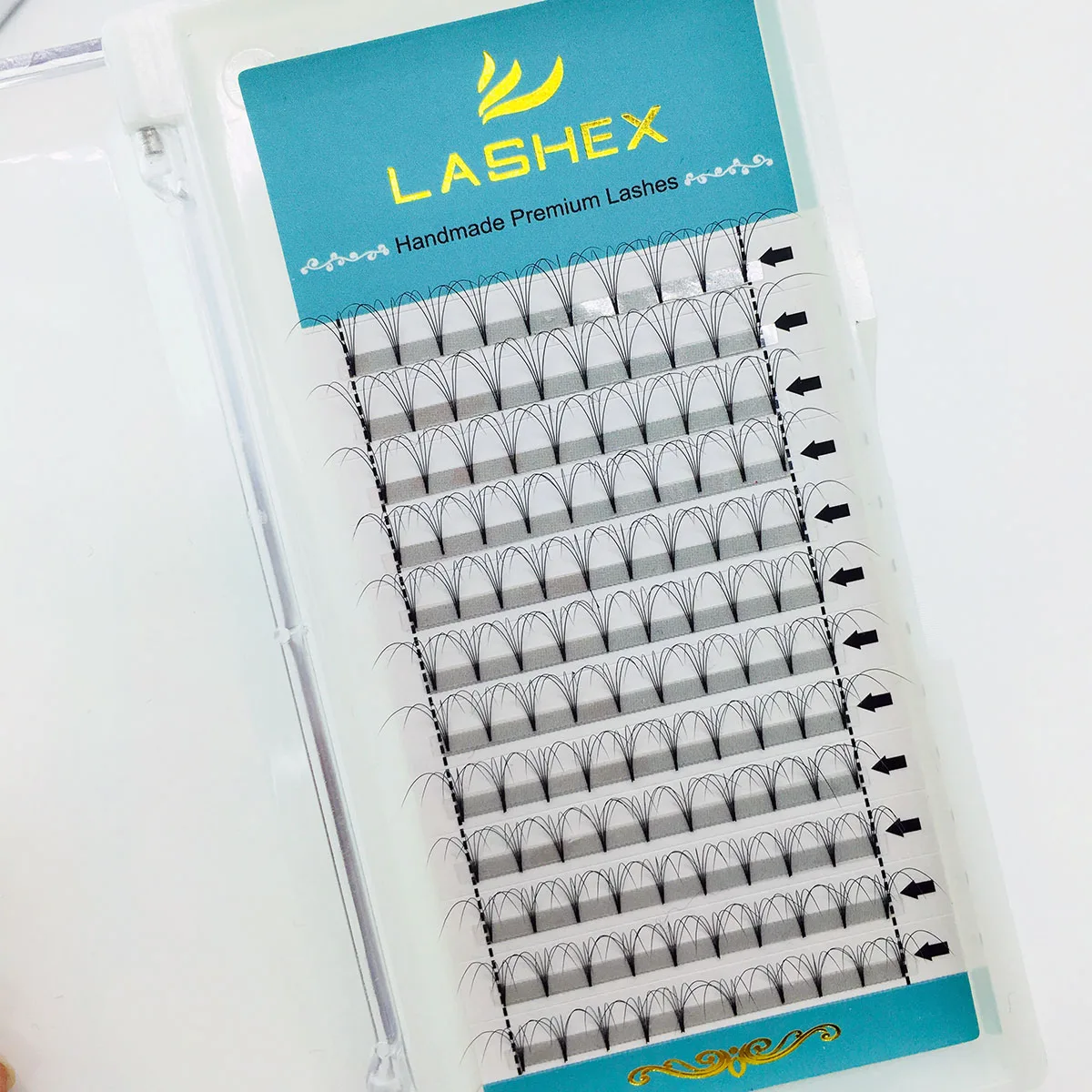 Unique mink lashes premade volume fans 5d 7d 20mm premade russian volume fans loose eyelash extension 0.03 short stem