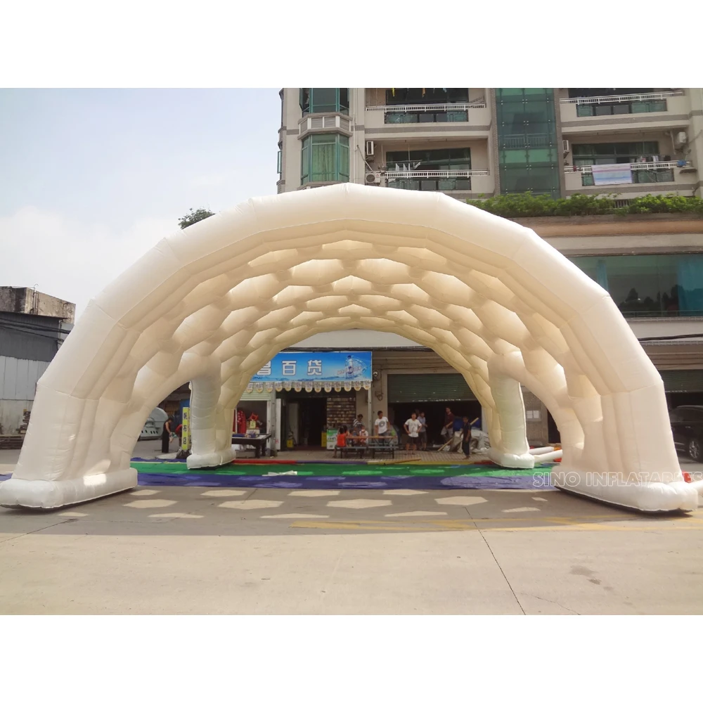 Outdoor Event White Giant Inflatable Spider Tent With Bubble windows on Top From Sino Inflatables Factory