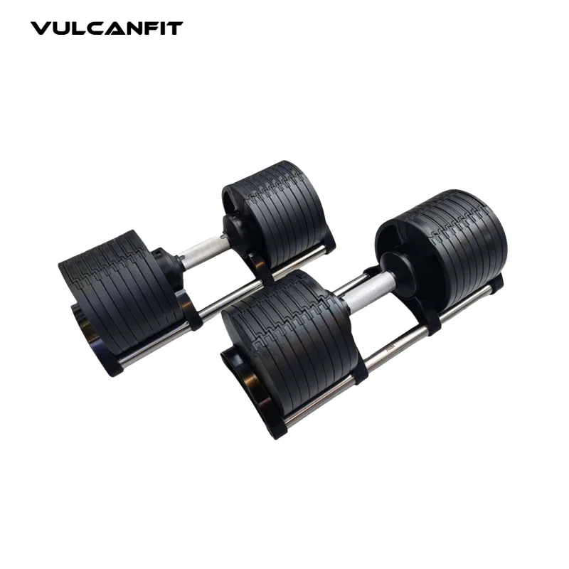 Quick lock 5 lb increments adjustable dumbbell
