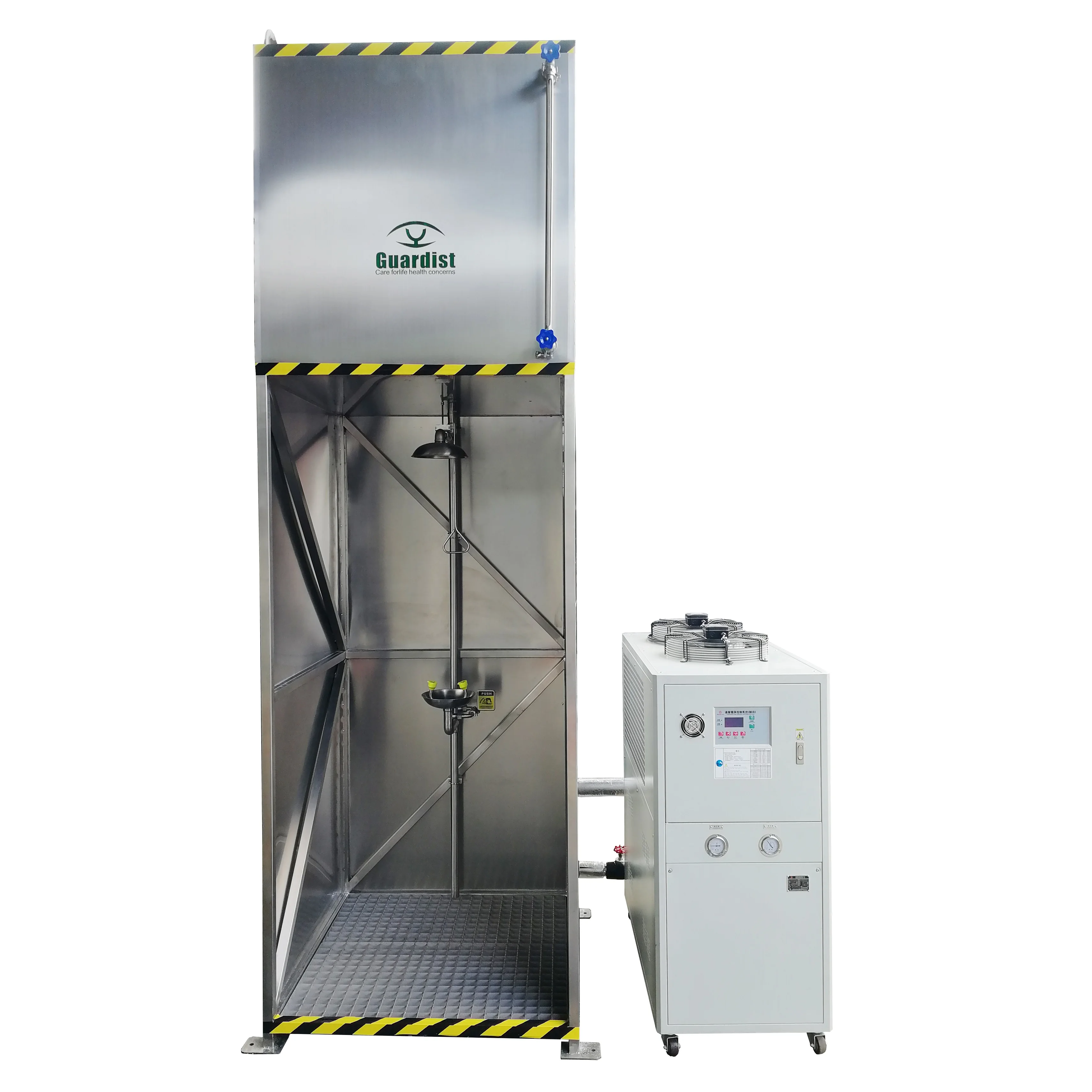 Professional Water Storage Emergency Tank Shower and Eye Wash Cabin