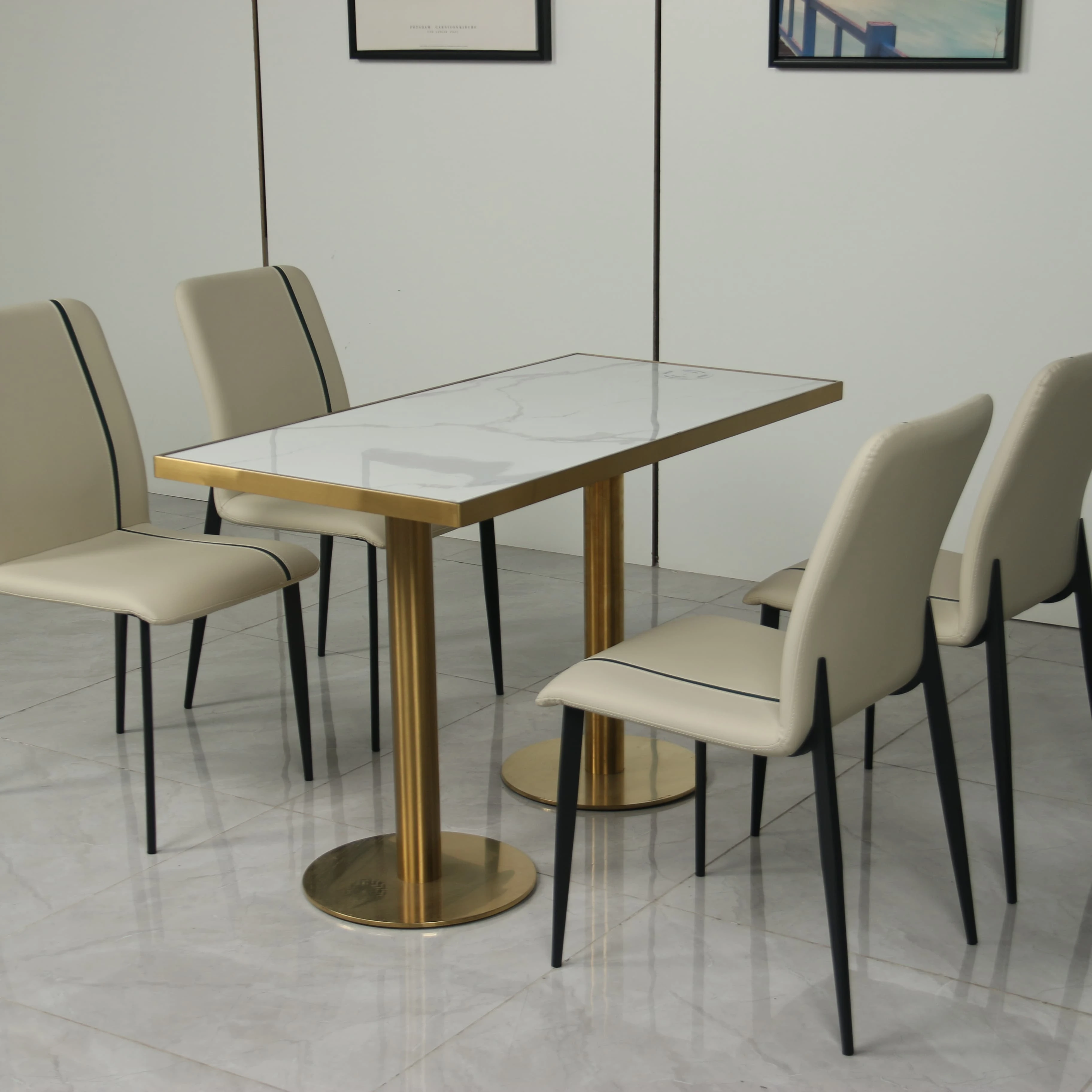 Commercial Chinese restaurant furniture U L shape sillas restaurant booth seating metal coffee shop