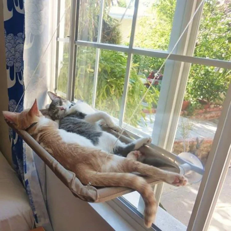 Suction Cups Space Saving Cat Window Perch Bed Pet Resting Window Mounted Cat Hammock Window Bed