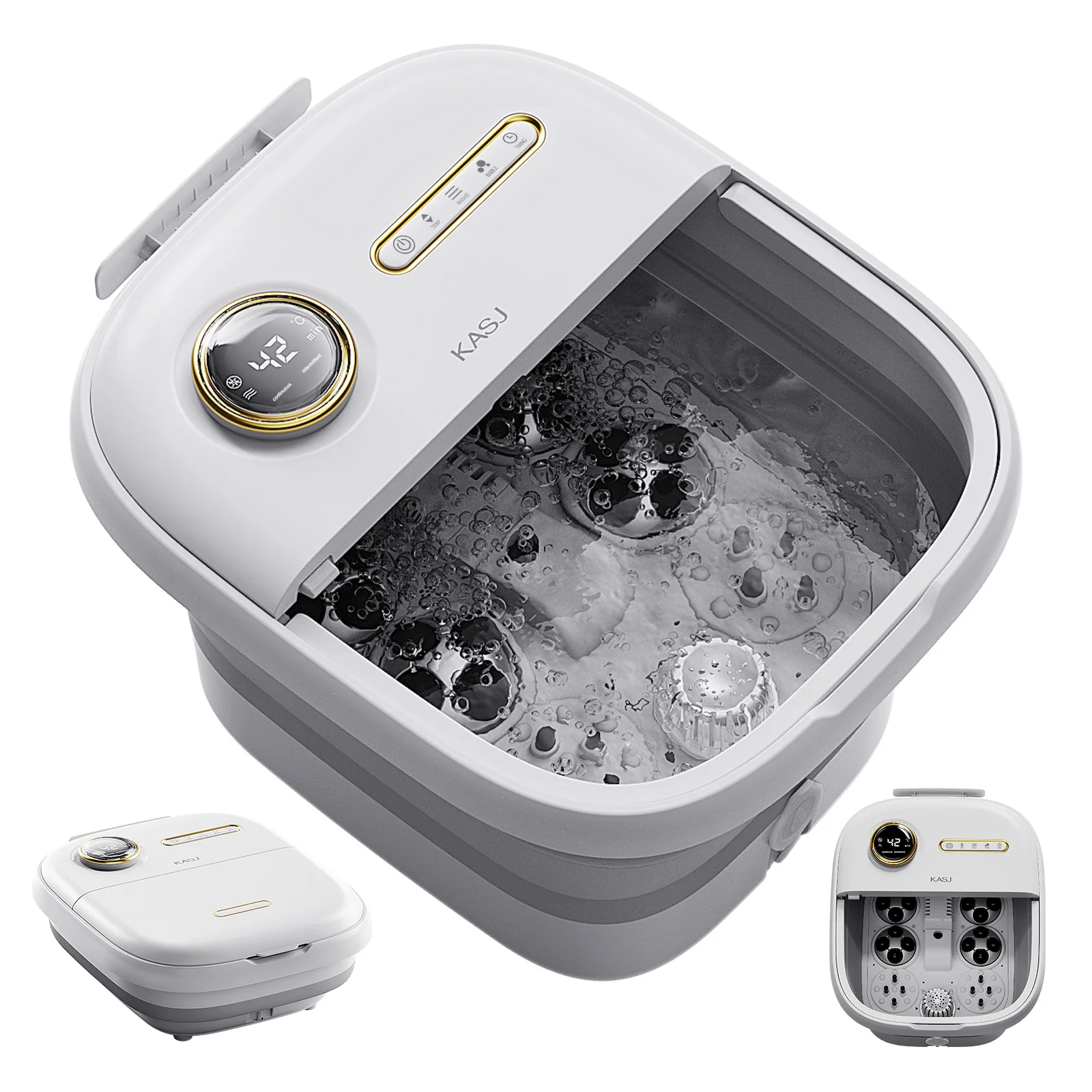 Collapsible electric foot massagers 4 Sets of Tai Chi Rotary Roller 2 Sets Heel Acupressure pedicure machine foot spa