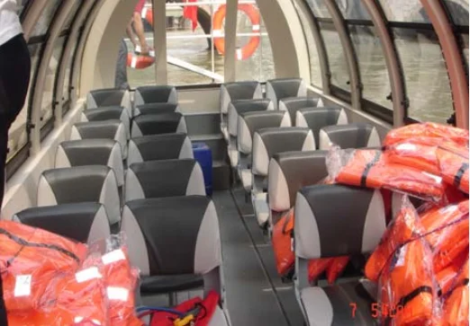 Grandsea 11.5m 40 Passenger Yellow Color Water Taxi Boat for sale