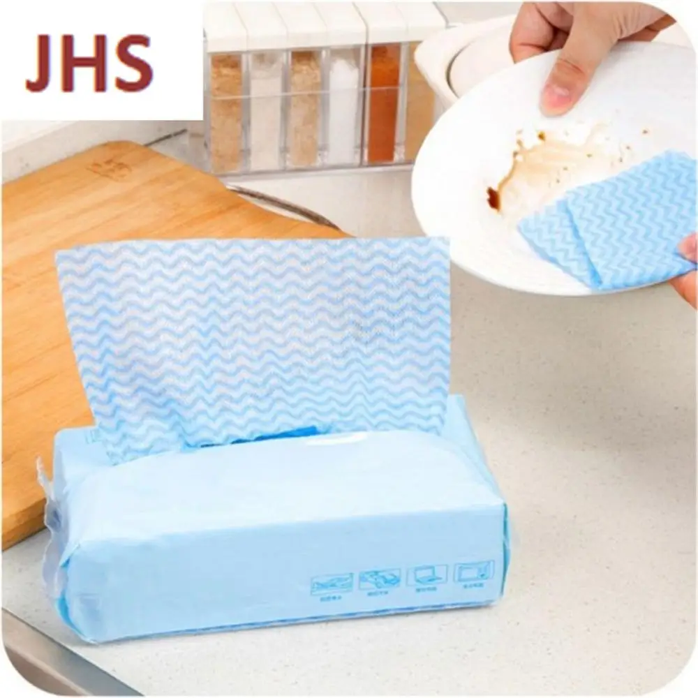 Household nonwoven cleaning supplies all purpose durable and disposable cleaning rags kitchen use nonwoven napkin