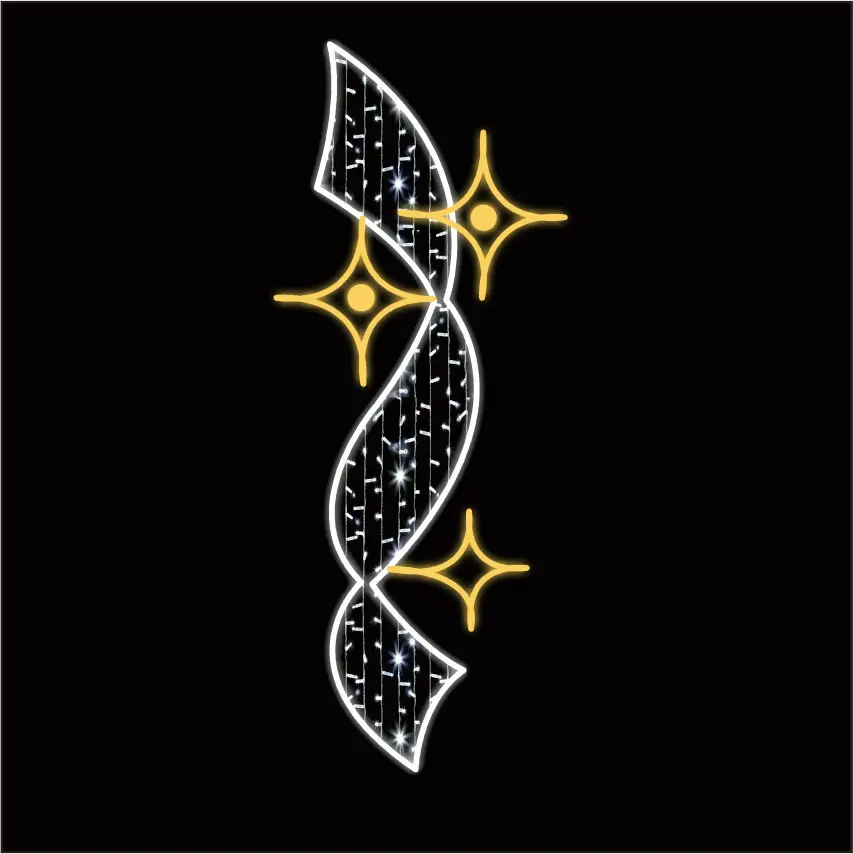 2019 New Xmas Decoration Led Motif Light For Pole Christmas Decorative Outdoor Pole Street Motif