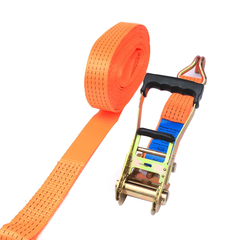 Heavy Duty 50mm 5T Ratchet Tie Down Cargo Straps Cargo Lashing Belt High Strength Tie Down Strap