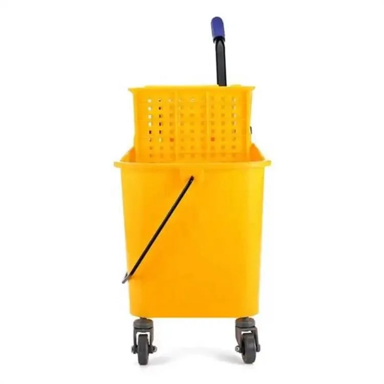 Wholesale Plastic Squeezer Cart Commercial Mop Bucket Wringer Floor Cleaning Mop Bucket