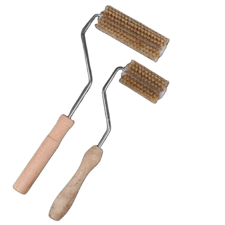 FRP special hand lay-up tool defoaming foaming cutting off roller bristle roller FRP Laminating Roller With plastic Handle